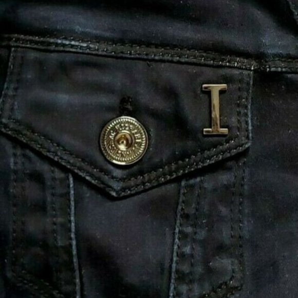 Isaac Mizrahi Jeans Santa Fe Denim Look Jacket Indigo Blue Stretch - Picture 3 of 7